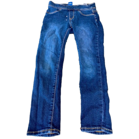 Old Navy Girls Wow Skinny Stretch Jeans With Adjustable Waist Size 6-7 - Picture 1 of 3